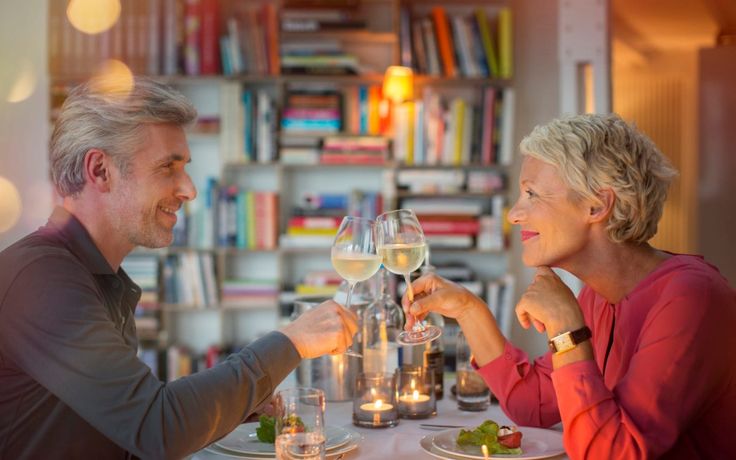 Mature couple enjoying together